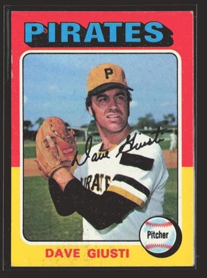 1975 Topps #53 Dave Giusti Piratas de Pittsburgh Foto 1 de 2