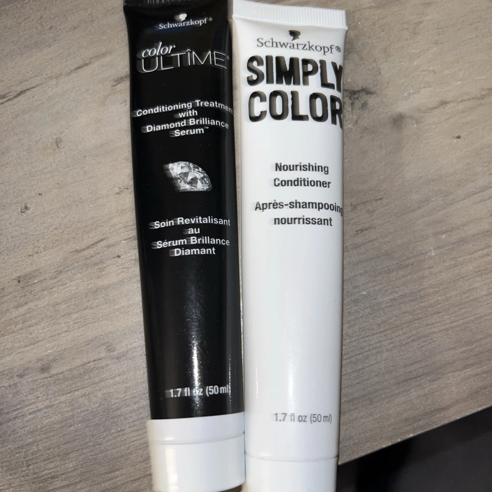 Schwarzkopf Tratamiento Acondicionador, Simplemente Color Lote De 2 1.7 OZ Foto 1 de 2
