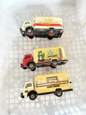 Matchbox Super kings K-19 Security Trucks - One With Trolley Inside - Image 1 of 4
