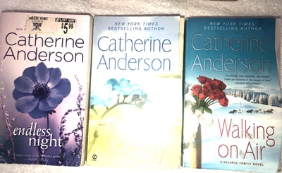 Lot of 3 Paperbacks by Catherine Anderson, Walking On Air,Here to Stay,Endless N - Image 1 of 4