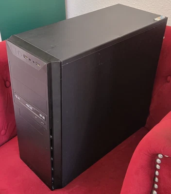 Desktop PC -ANTEC- ASROCK MOBO H97M com CPU i5-4670K, 8GB de RAM, HDDs 200+250GB! - Imagem 1 de 4