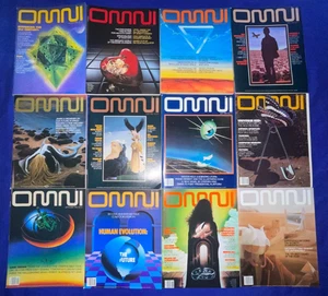LOT-(12) vintage Omni MAGAZINE FULL YEAR RUN 1980 NICE Sci-Fi Jan thru Dec - Picture 1 of 2