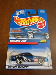 Collettore Hot Wheels 1999 n. #1078 CAMARO Z28 blu con ruote cromate a 3 razze - Foto 1 di 2