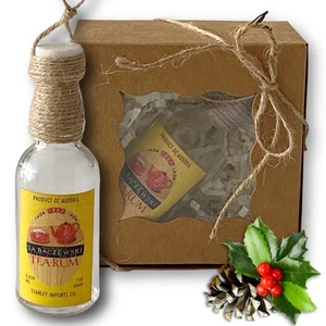 J.A. Baczewski Tea-Rum Artisan Vintage Miniature Glass Bottle Unique Ornament - Picture 1 of 7