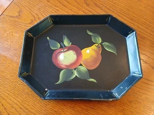 Vintage Small Toleware Handpainted Tray - Picture 1 of 4
