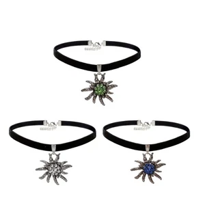 Charming Rhinestone Edelweiss Necklace Women Costume Jewelry Flower Pendant Gift - Picture 1 of 11