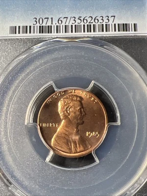 1985 1C LINCOLN MEMORIAL CENT PCGS MS67 RD - Image 1 of 4