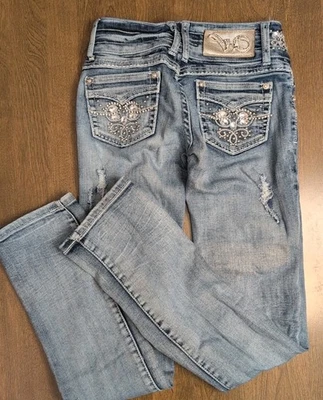 VO Jeans (Virgin Only) Jeans Size 25 × 30 Rhinestone Studs Bling Country Western - Image 1 of 4