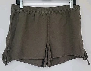 EUC Gr. L Madewell seitlich zum Binden, armeegrüne Shorts, elastischer Bund, 3" Schrittlänge - Bild 1 von 7