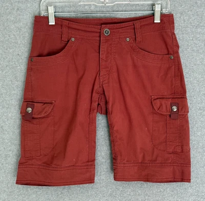 Женские шорты-карго Kuhl универсальные с карманами для походов походов на открытом воздухе ржаво-красные размер 2 - Изображение 1 из 4