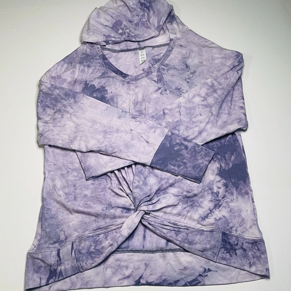 Woman’s Tye Dye Purple Hood Sweater B0021 - Image 1 of 4