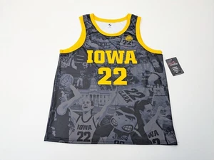 Jersey Caitlin Clark Completo Sublimado Ojo de Halcón Iowa #22 Adulto Grande Negro Amarillo  - Imagen 1 de 8