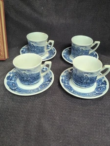 Piattino tazza caffè/tè vintage Ironstone England di J & G Meakin x 2 - Foto 1 di 8