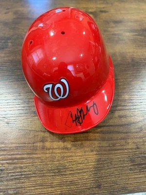 Stephen Strasburg Washington Nationals signed autographed Mini Helmet with COA - Image 1 of 4