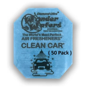 Wonder Wafers 50 CT Individually Wrapped Clean Car Air Fresheners - Picture 1 of 8