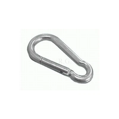 BIRNEPOWER 10 Feuerwehr Karabinerhaken Karabinerhaken 6 mm Karabiner Haken galv. verzinkt