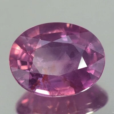 2.24CT CERTIFIED AA UNHEATED UNTREATED OVAL PURPLISH PINK SAPPHIRE NATURAL - Image 1 of 4