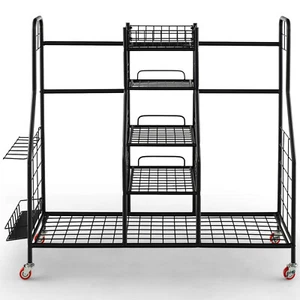 Golf Bag Storage Organizer, Heavy Duty Metal Double Golf Bag Storage Rack - Picture 1 of 9