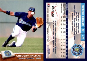 Gregory Halman 2007 Grandstand Everett AquaSox #11 Card *AutographDen*