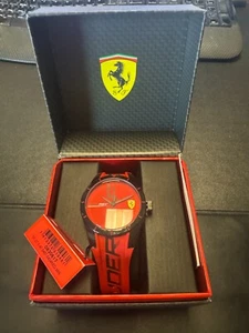Ferrari Scuderia Men's Watch REO REV SF.27.1.47.0457 Black Red Quartz - NEW! - Picture 1 of 10