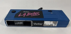 Vintage Vivitar L.A. Brites 110 Film Camera Blue Pink Flash 80’s RAD Untested - Picture 1 of 3