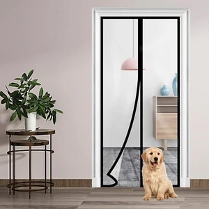 Transparenter isolierter Türvorhang, magnetischer thermischer Türschirm automatischer Schließer F... - Bild 1 von 5