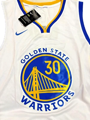 Camiseta grande Stephen Curry #30 blanca Swingman Golden State Warriors Foto 1 de 3