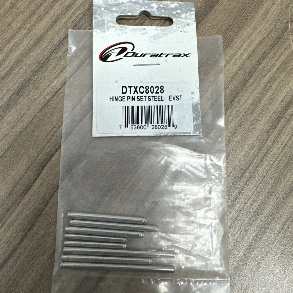 Duratrax DTXC8028 Hinge Pin Set Steel EVST **Package damaged or open** Complete - Image 1 of 1