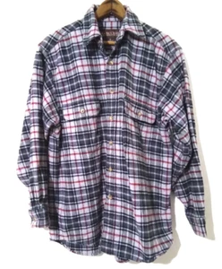 Moose Creek Button Front Hemd Heavy Flannel Langarm Herren Medium kariert grau - Bild 1 von 8