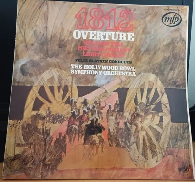 Hollywood Bowl Orchestra, Felix Slatkin ‎– 1812 & Other Overtures LP record VG+ - Image 1 of 3