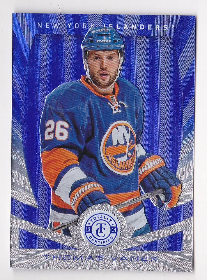 13-14 Totally Certified Thomas Vanek /50 PLATINUM BLUE NY Islanders 2013 - Image 1 of 1