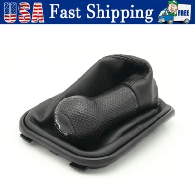 5-Speed Manual Shifter Gear Knob Gaiter Boot For Volkswagen Jetta Bora MK4 Foto 1 de 4