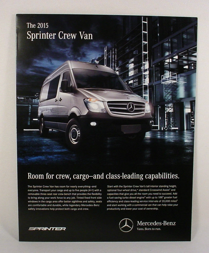 2015 MERCEDES-BENZ  SPRINTER CREW VAN SALES BROCHURE - ORIGINAL - Image 1 of 1