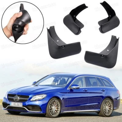Car Mud Flaps Splash Guard Fender Mudguard for Mercedes C63 AMG Estate 2015-2022 - Image 1 of 4