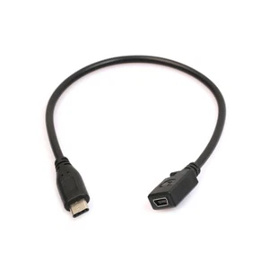 Type C USB 3.1 Male to Mini USB Female Charging Data Cable for 6P - Zdjęcie 1 z 8