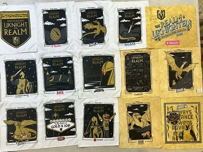 All 15 Vegas Golden Knights 2023 Stanley Cup Playoff Game Rally Towels Parade - Image 1 of 2