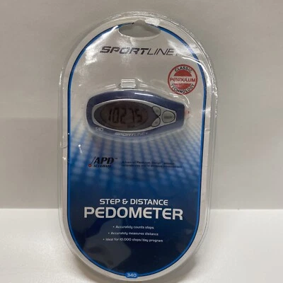 Sportline Step & Distance Pedometer #340 NEW Walking Program 10,000 Steps - Image 1 of 2