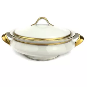 Theodore Haviland Limoges BRETON piatto coperto per verdure rotondo Francia - Foto 1 di 12
