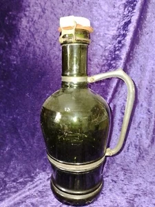 Vintage Large green glass Growler beer/ wine bottle. 33cm tall x 17cm across. - Picture 1 of 6
