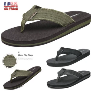 NORTIV 8 Men's Flip Flops Beach Sandals Lightweight EVA Sole Comfort Thongs - Picture 1 of 32