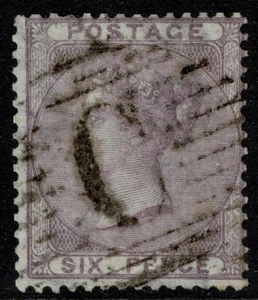 1856 GB Used Abroad Constantinople 'C' 6d Lilac SG68/Z97 Fine Used Cat. £120.00 - Picture 1 of 1