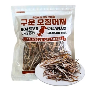 Roasted Dried Squid 100% [5.29 oz Bag] – Sliced Roasted Squid Jerky for Adults - Picture 1 of 7