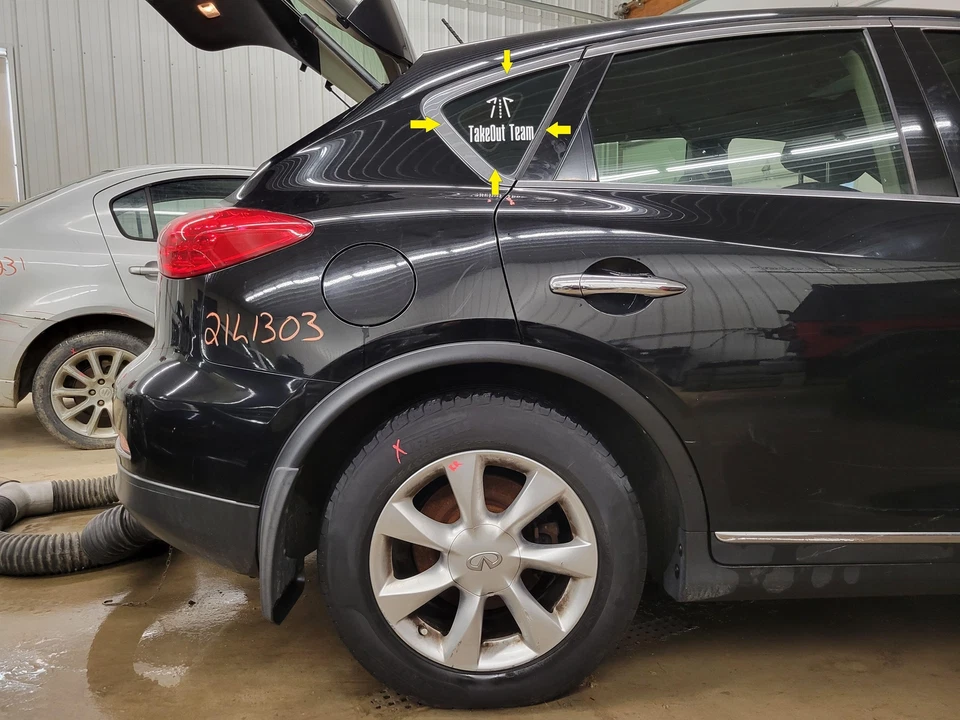 Infiniti Ex35 2010 pasajero cuarto lado derecho ventana cristal solamente Foto 1 de 1