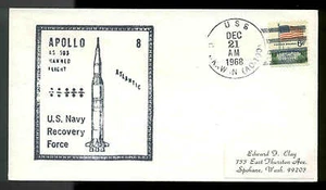 12/21/68 USS Chuckawan AO-100 Apollo 8 AS503 Atlantic US Navy Recovery Fleet - Picture 1 of 1