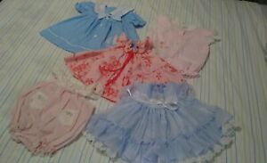 Vintage 80s & 90'S Freshly Laundered No stains/rips DRESSES  OUTFITS 3-12m LOT