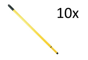 10x Teleskopstiel 80-140 cm - Besenstiel - Teleskopstange - Metallstiel   - Bild 1 von 4