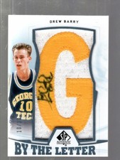 2013-14 SP Authentic By the Letter Drew Barry #10/10 #BL-DB AUTO GEORGIA TECH