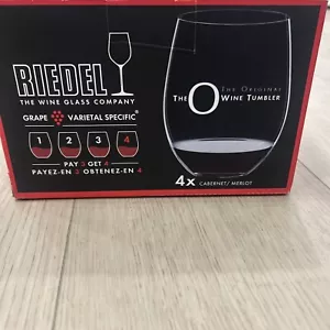 4NIB Riedel PINOT Crystal WINE TUMBLERS - Made in Germany - Picture 1 of 3