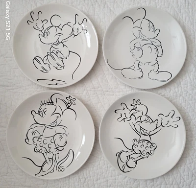 MICKEY MINNIE MOUSE Juego 4 Platos Disney Gibson Overseas Inc Alhambra Mickey & Co. Foto 1 de 4