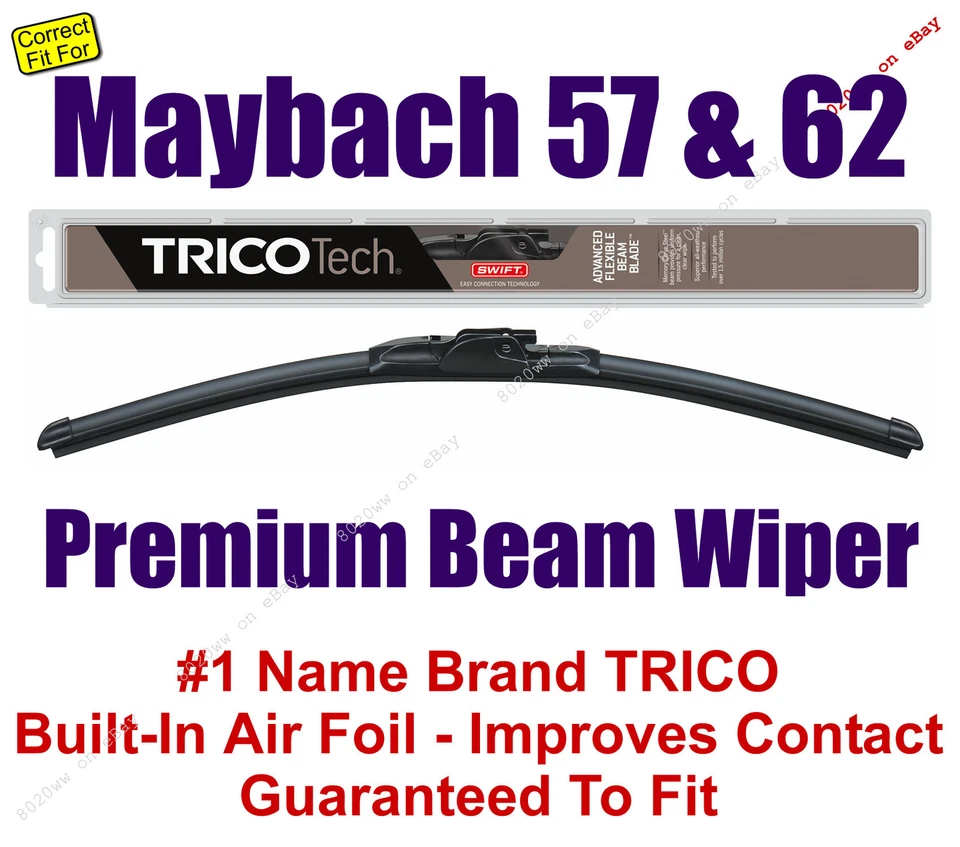 Lâmina de limpador (Qtd. 1) feixe compatível com 2003-2007 Maybach 57 e 62 -19280 - Imagem 1 de 1